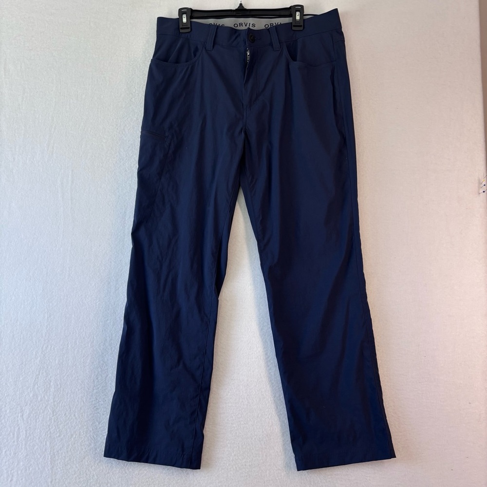 Orvis Stretch Trouser Navy Size 34x30 Men's